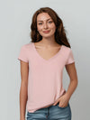 Amalfi V-Neck Tee - Pink