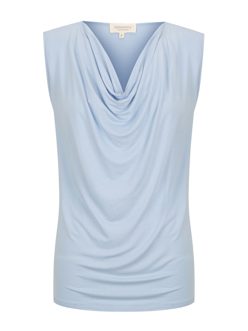 Capri Sleeveless Cowl Neck