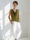 Capri Sleeveless Cowl Neck