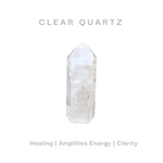 Crystal and Glass Water Bottle – Clear Quartz