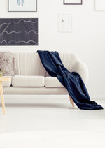 Superfine Merino Home Throw- Indigo